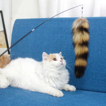 Funny Feather Fox Cat Toy Stick