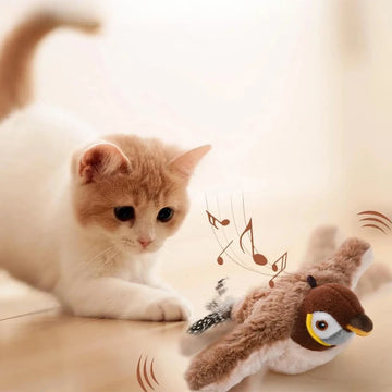 Rechargeable Chirping Bird Cat Toy