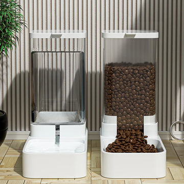 Auto Pet Feeder & Water Bowl