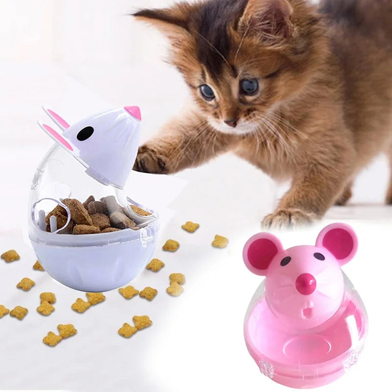 Cat Toy Mouse Feeder & Training Bowl