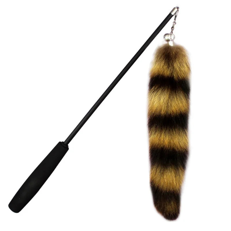 Funny Feather Fox Cat Toy Stick