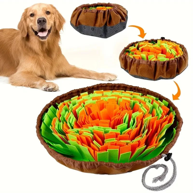 Foldable Felt Dog Sniffing Mat Toy