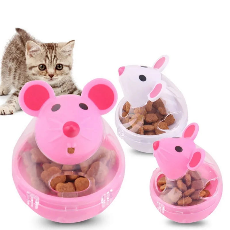 Cat Toy Mouse Feeder & Training Bowl