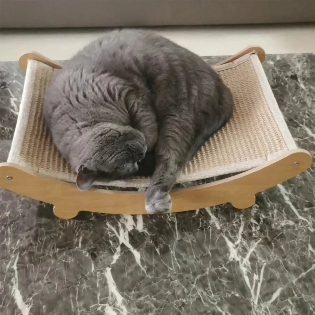 Wooden Cat Scratcher & Sleeping Bed