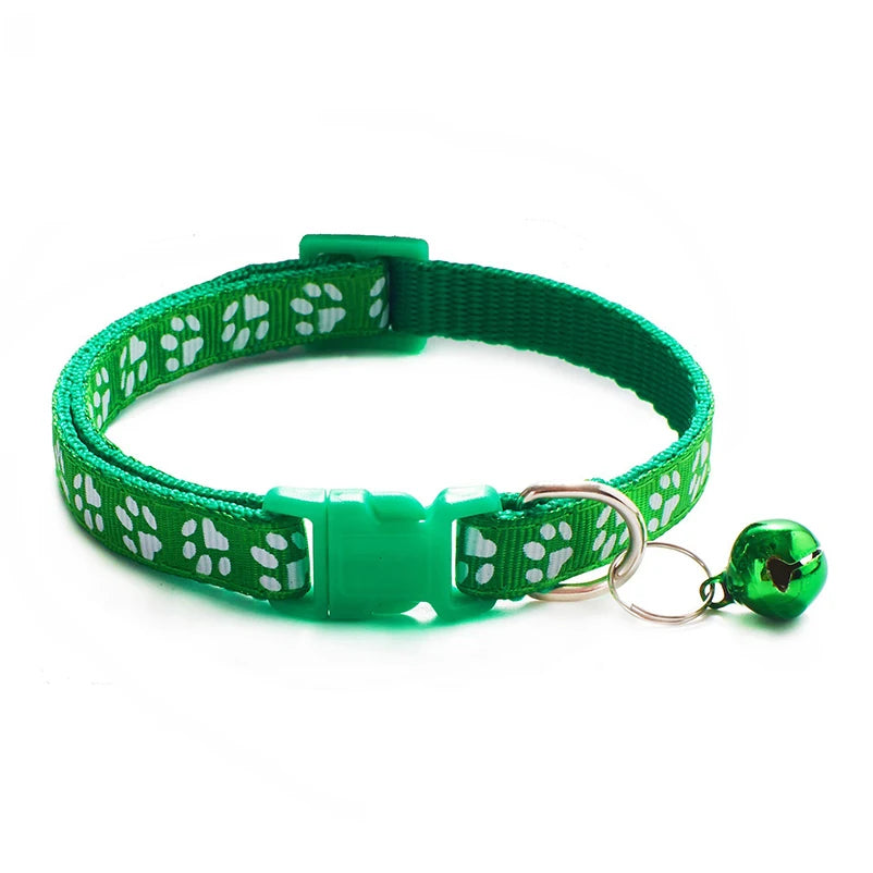 Colorful Cat & Dog Bell Collar
